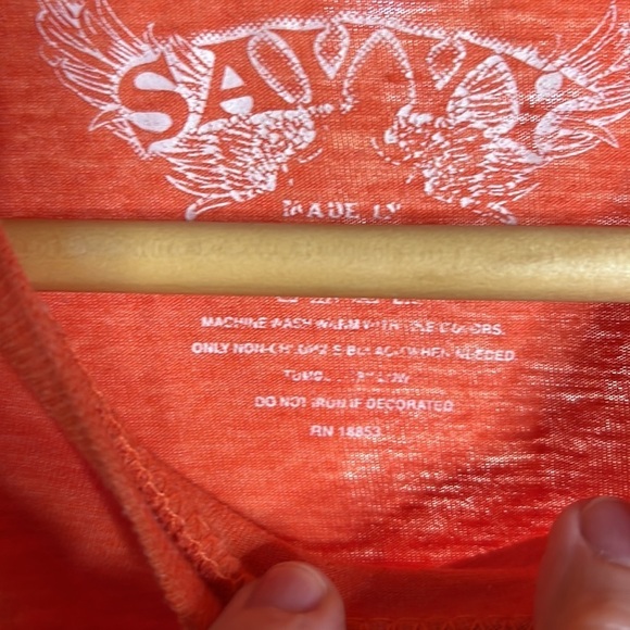 Savvy Reeses Orange Short Sleeve Shirt Peanut Butter Cups Size Large - Picture 4 of 5